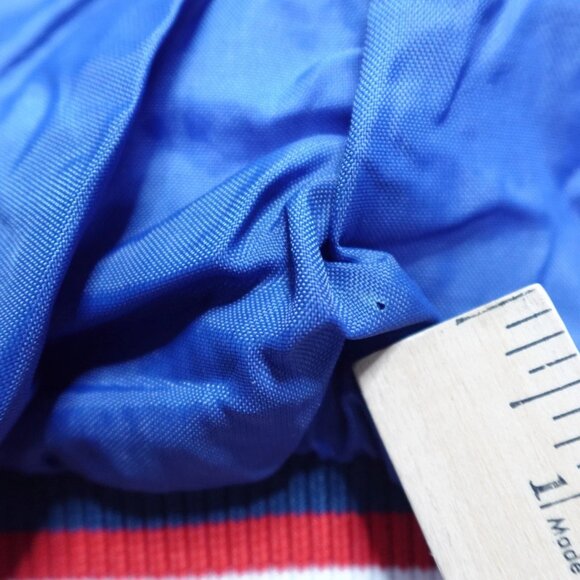 Vintage New England Patriots Jacket Large Blue Pullover Starter Pro Line - Picture 14 of 15